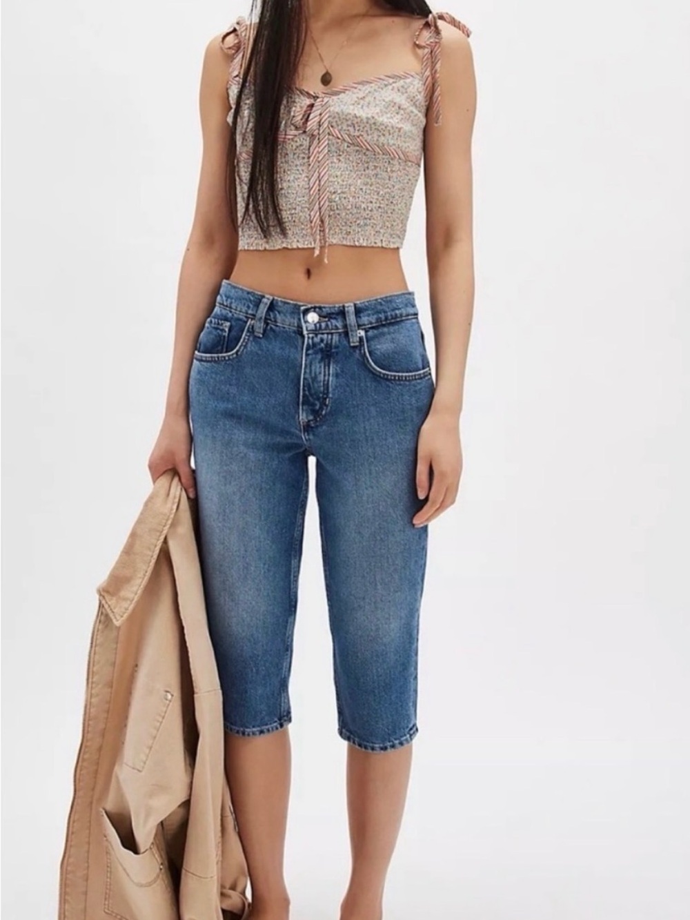 Free People We The Free Sun City Capri Jeans - light wash